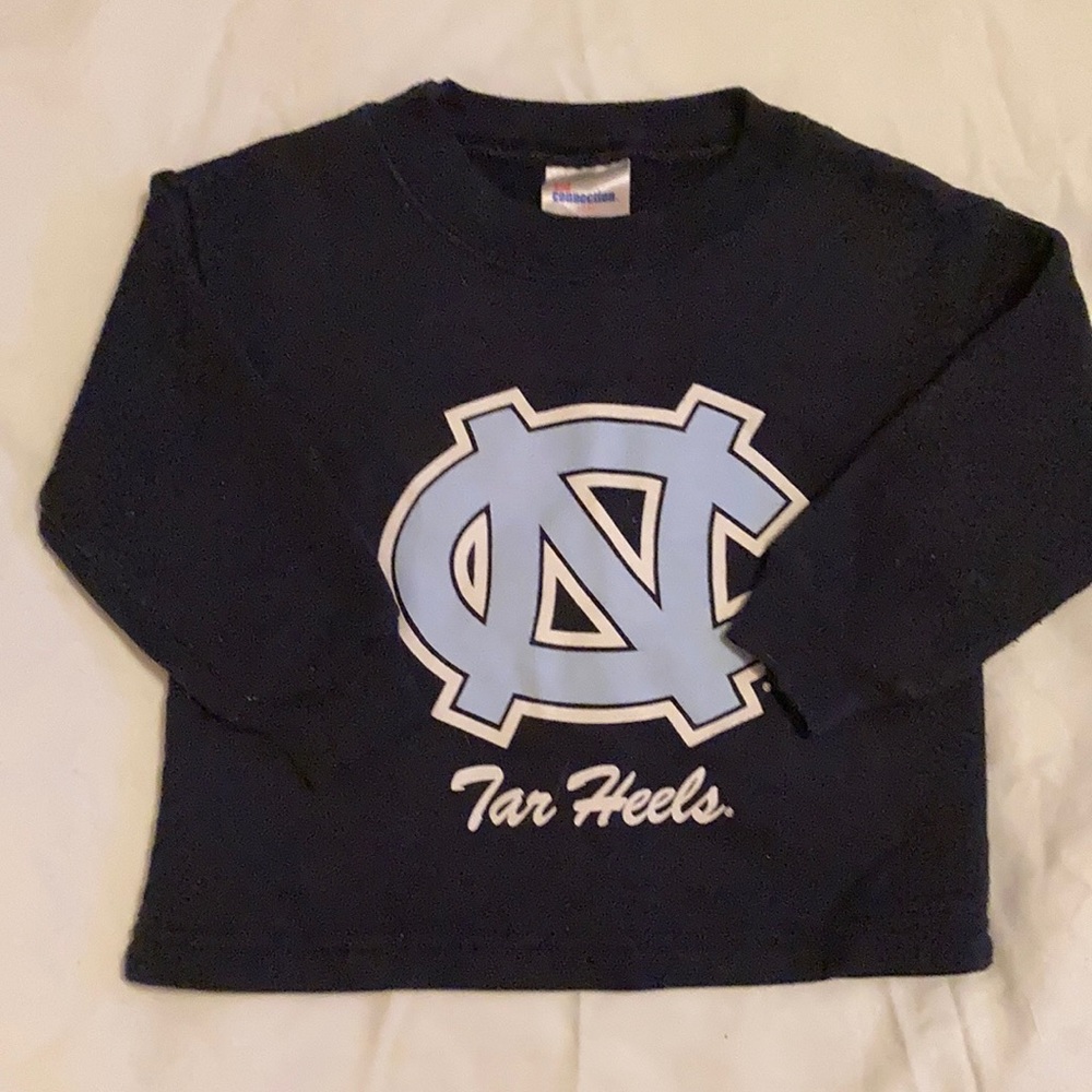 Kid Connection navy blue NC Tar Heels sweat shirt. Size 18 months.
